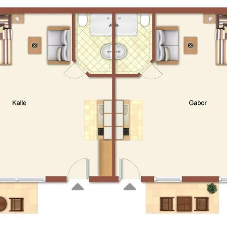 아파트 Haus Vier Freunde, Gabor